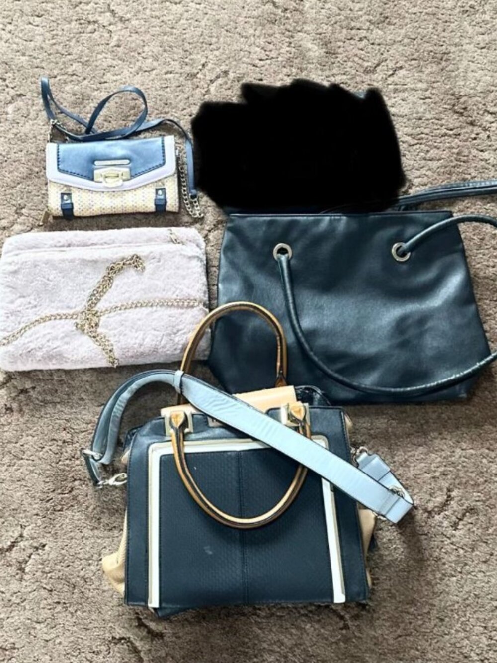 4 womans bags (mixed) - good condition